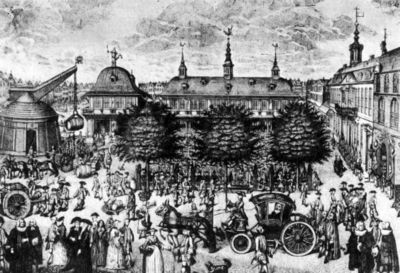 ハンブルクの取引所 1735年